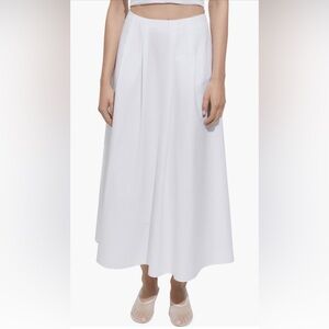 Mango poplin white skirt S